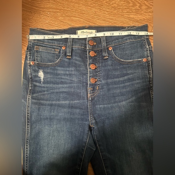 MADEWELL High rise skinny  Dark Blue Women's Jean - Picture 8 of 12